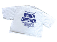 Empowered Women Crop T-shirt-Blue | Pre-Order