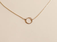 Good Vibes Only Circle Gold-Filled Necklace