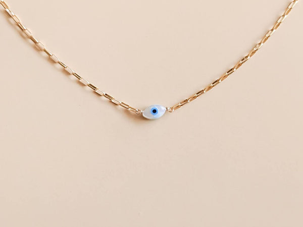 Vibin' Gold-Filled Evil Eye Necklace