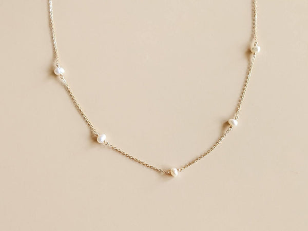 Adrienne Gold-Filled Pearl Necklace