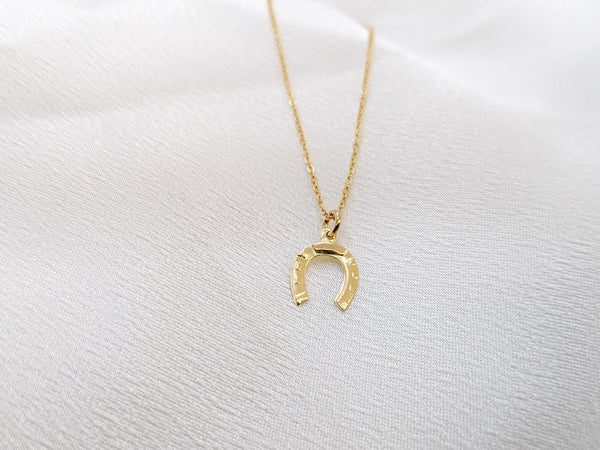 Lucky Horseshoe Gold-Filled Necklace
