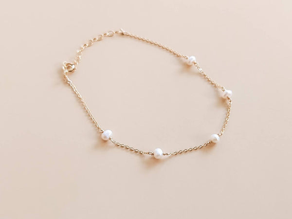 Adrienne Gold-Filled Pearl Bracelet