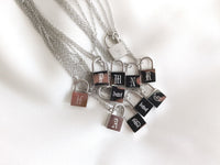 Love Lock Letter Necklace